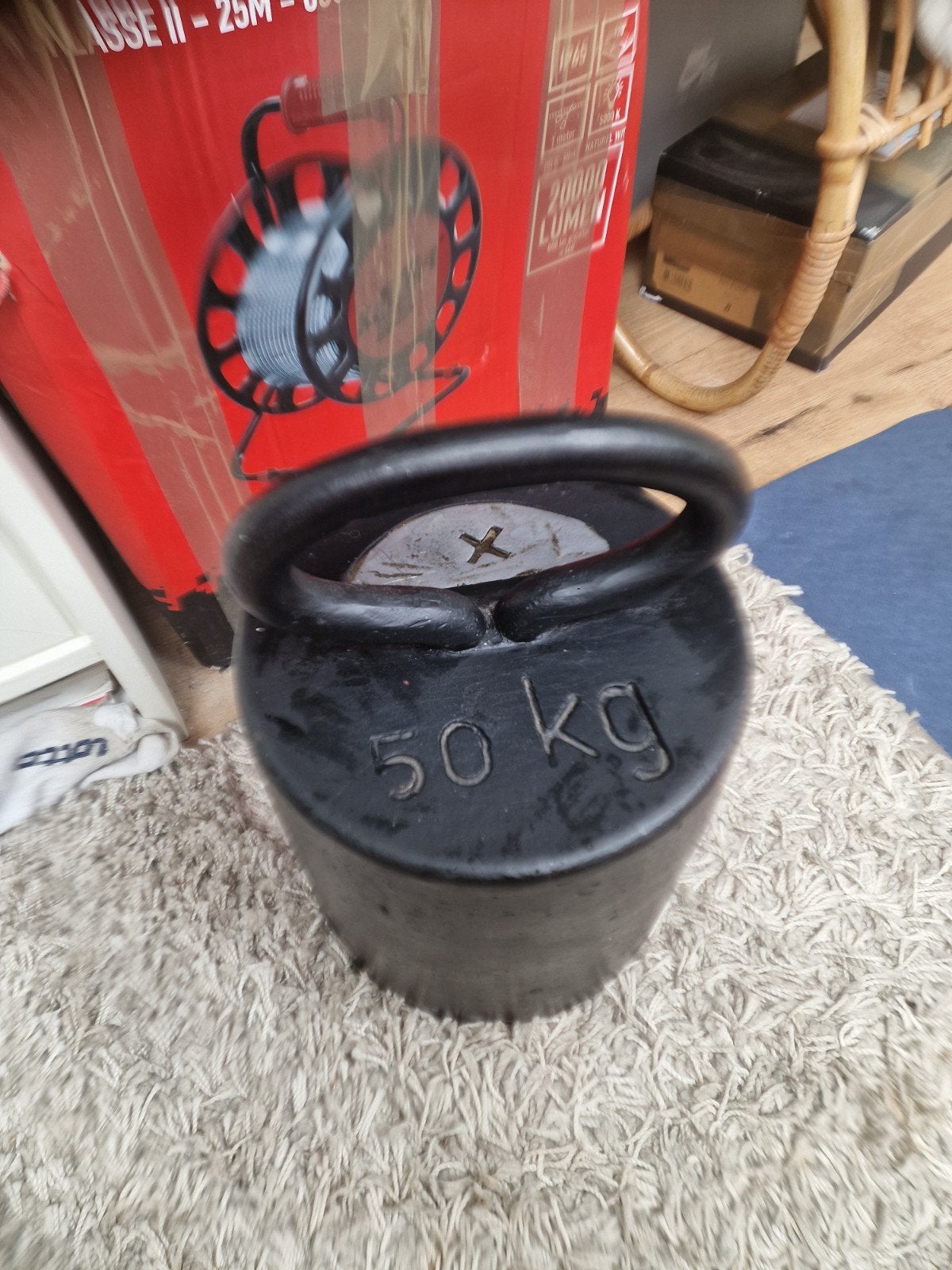 krukgewicht 50 kg gietijzeren gewicht, Antiek en Kunst, Ophalen