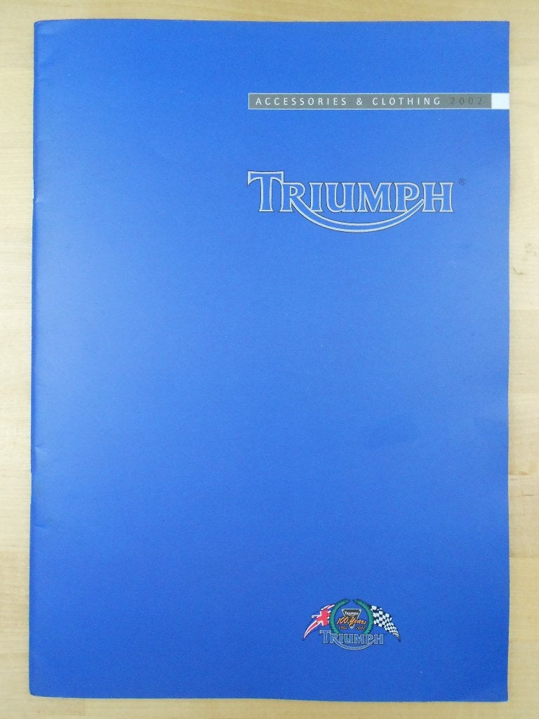 Triumph Bonneville Daytona Motorfiets Brochure 2002 Folder, Motoren, Ophalen of Verzenden, Triumph