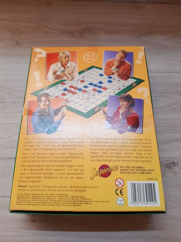 Sequence een bordspel voor kaarters - s3786, Verzenden, Zo goed als nieuw