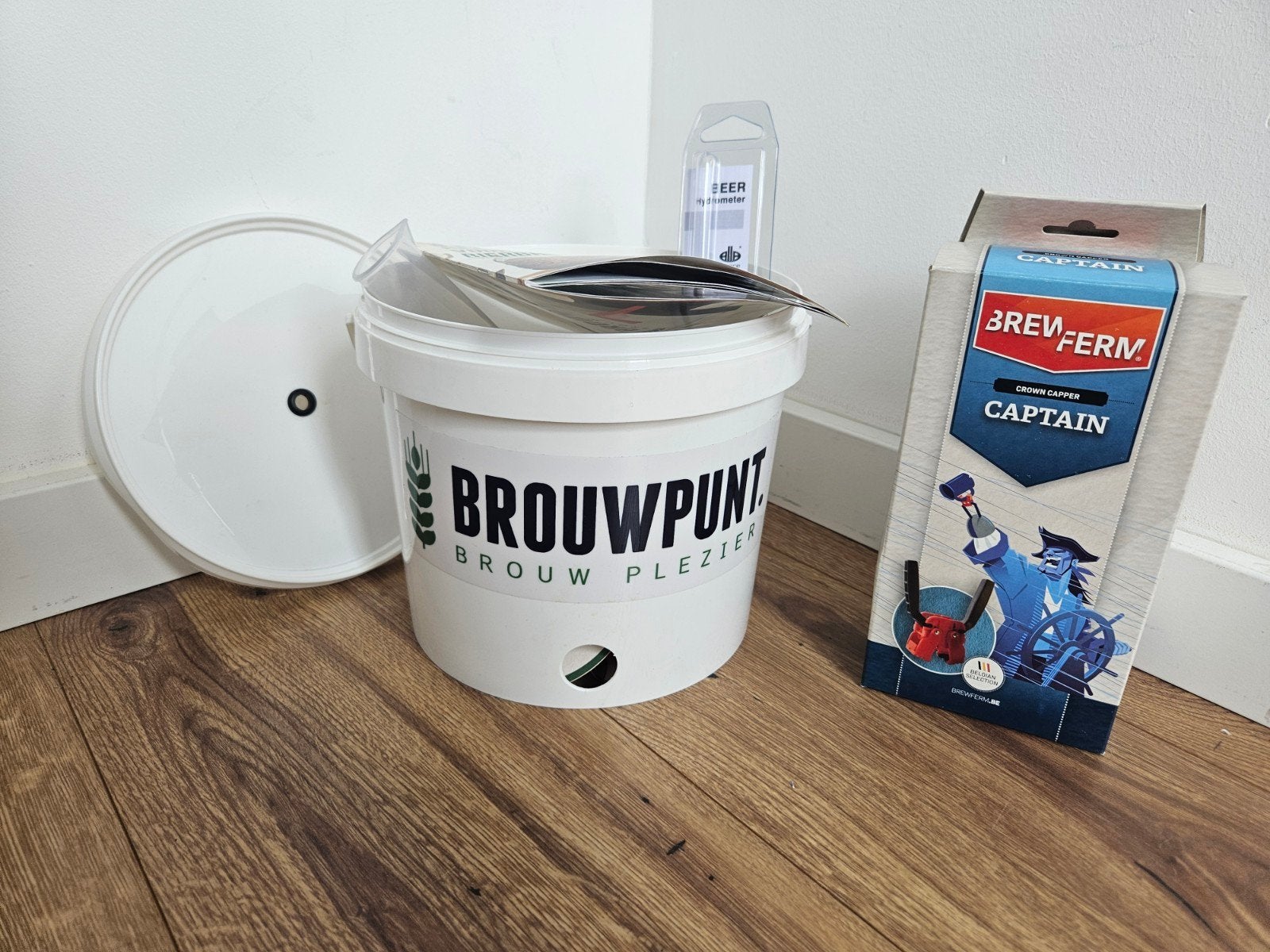 Brouwpunt Startpakket Bierbrouwen met Extra's, Ophalen of Verzenden, Zo goed als nieuw