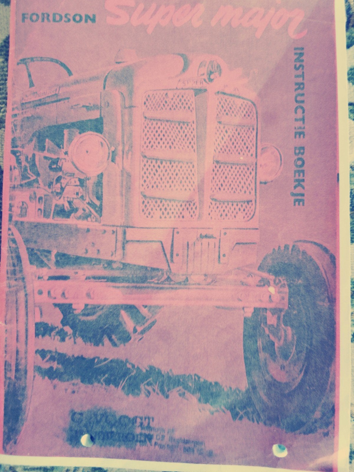 Fordson Super Major Instructie Boekje, Ophalen of Verzenden, Gelezen, Overige merken, Fordson