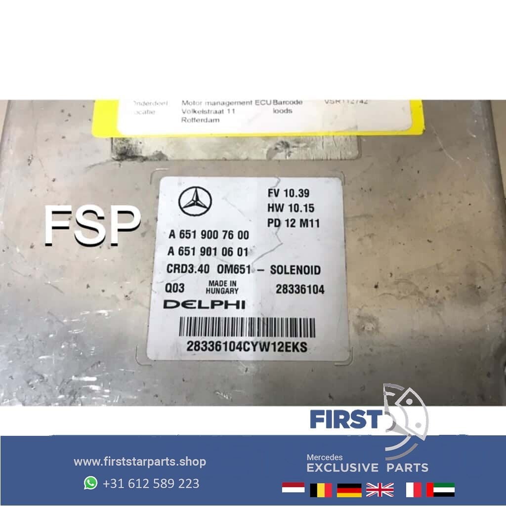 Mercedes Benz A6519007600 A6519010601 MOTOR ECU MODULE / COM, Auto-onderdelen, Gebruikt, -, Ophalen of Verzenden, -