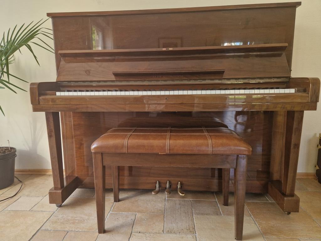 Mooie piano Alex Steinbach, Ophalen of Verzenden, Gebruikt, Hoogglans
