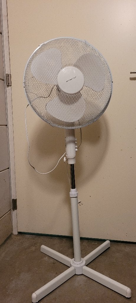 Staande/statief ventilator (Emerio), 44W (3 snelheden), Ophalen, Gebruikt, Statiefventilator