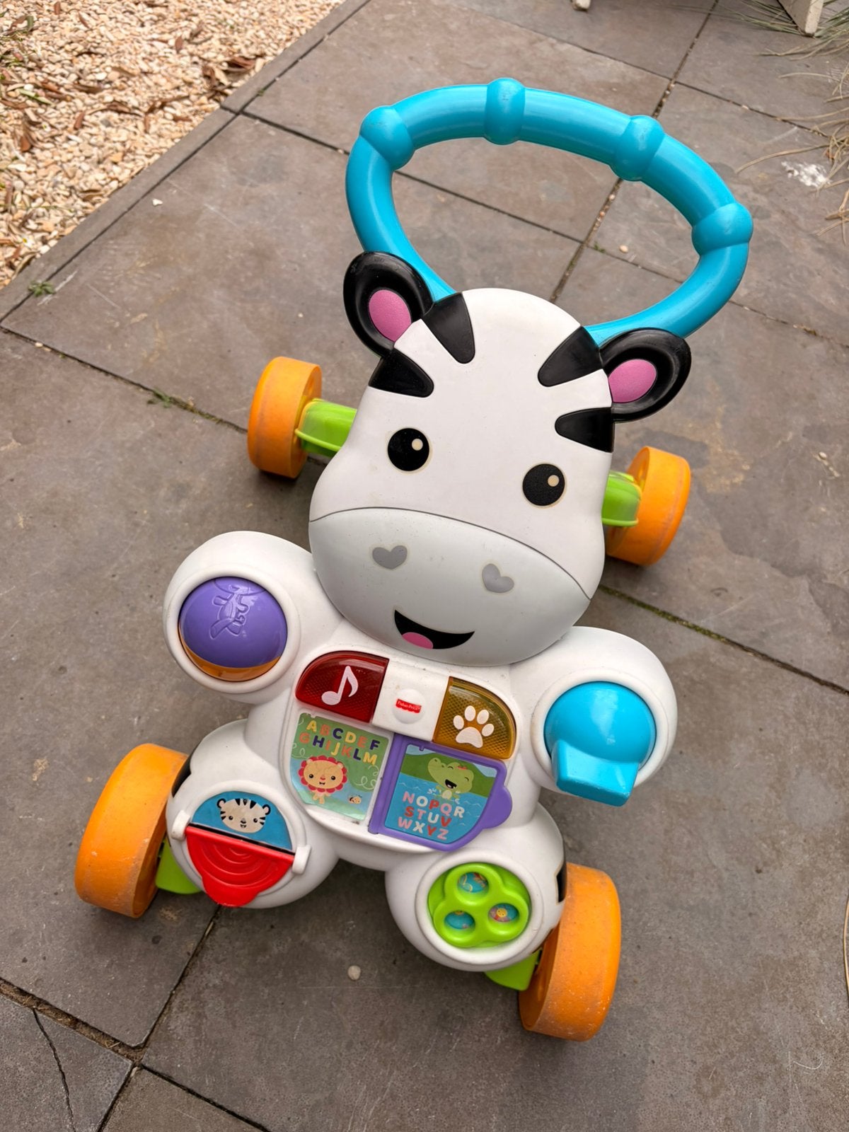 Fisher-Price Zebra Loopwagentje, Ophalen, Gebruikt, Overige typen, Met wieltjes
