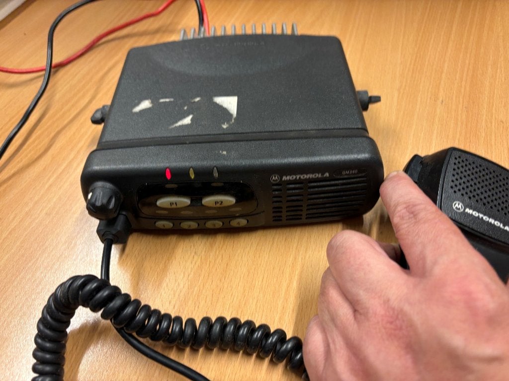 Motorola GM340 Mobilofoon, Ophalen of Verzenden, Gebruikt, Zender en Ontvanger