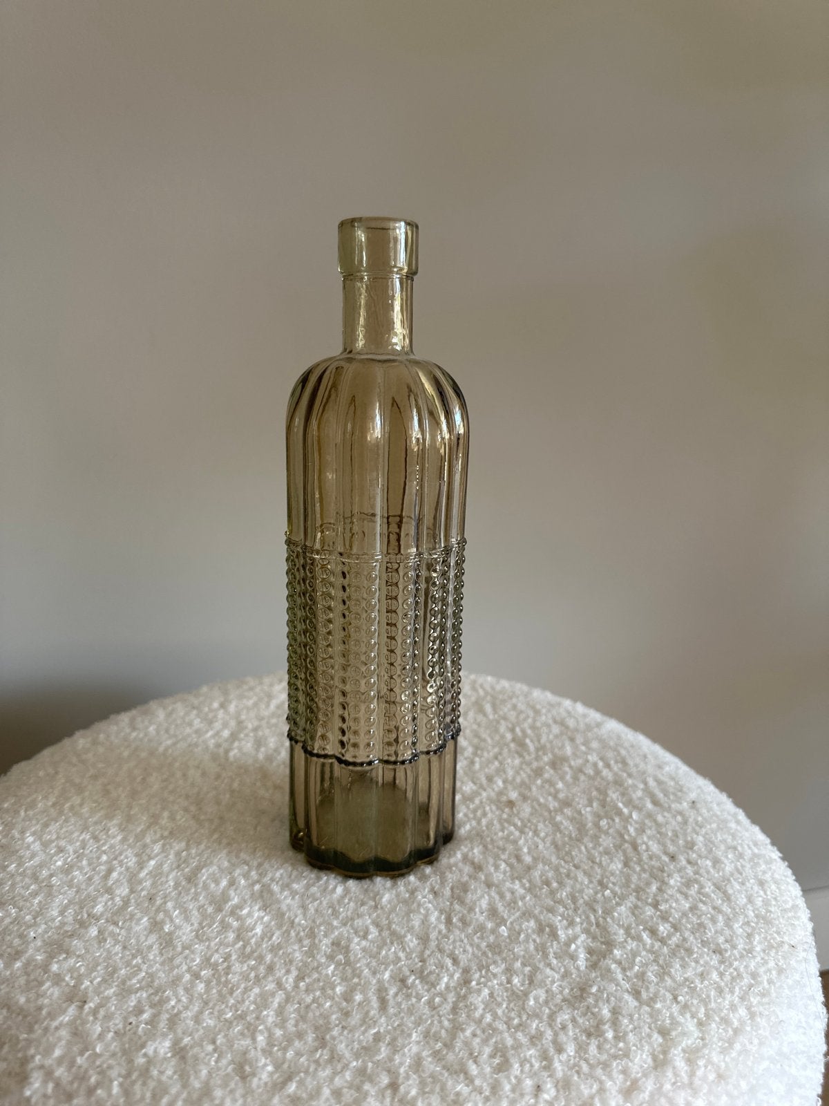 Decoratieve glazen fles - Bruin, Ophalen