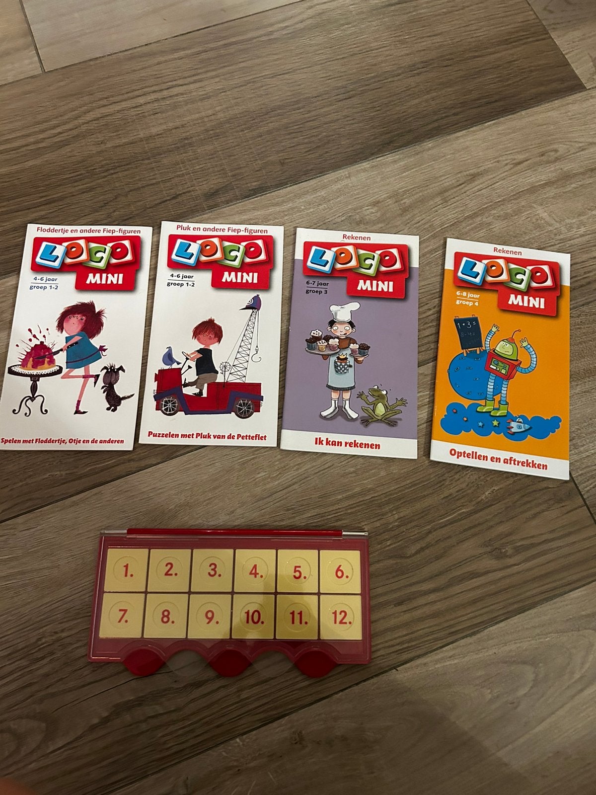 Logo Mini Puzzels met Pluk en Floddertje (4-6 jaar), Ophalen, 10 tot 50 stukjes, Gebruikt, 4 tot 6 jaar