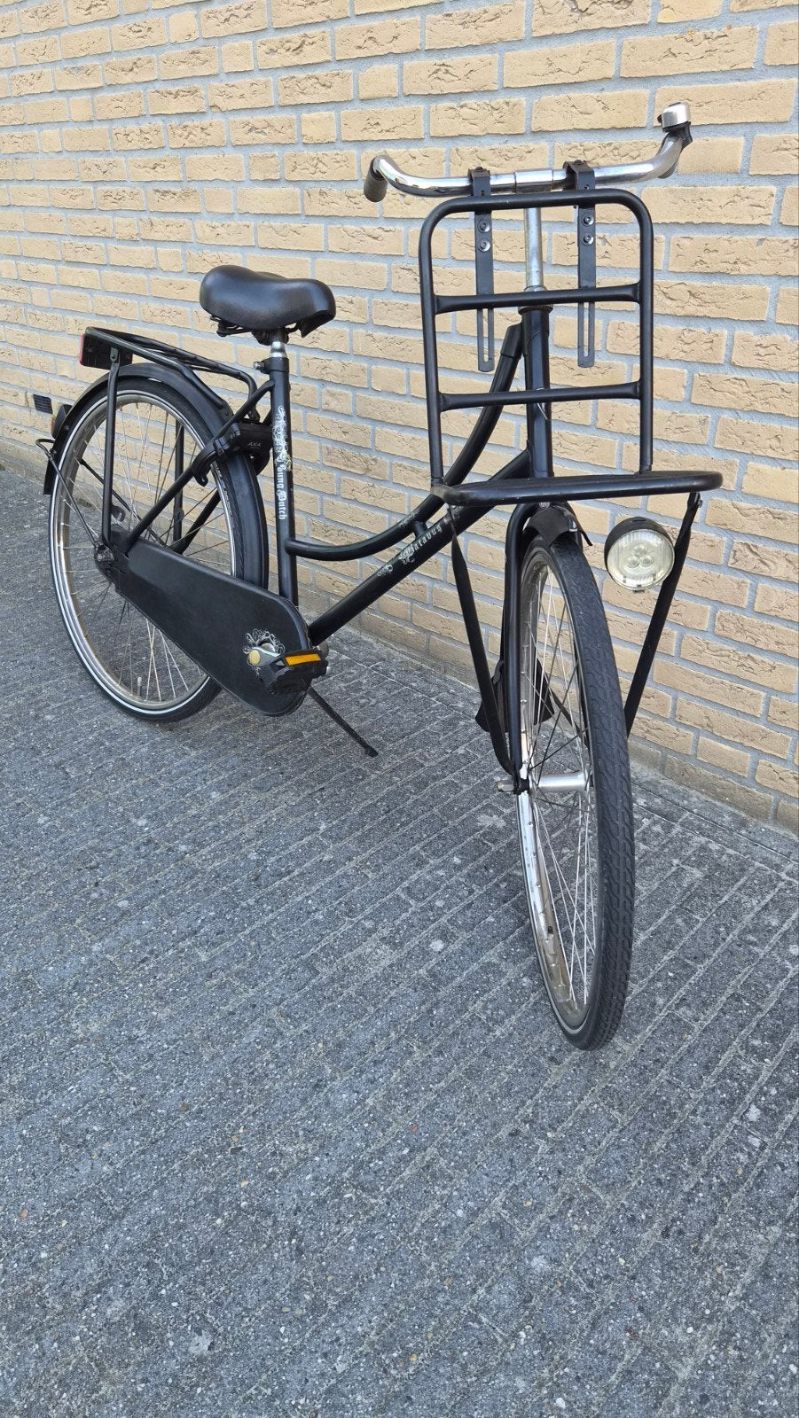 Omafiets 26 inch met terugtraprem en werkende verlichting, Ophalen, Terugtraprem, Gebruikt, Minder dan 47 cm