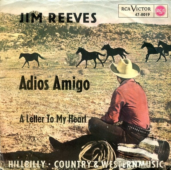 Jim Reeves - Adios Amigo (Single), Gebruikt, 7 inch, Overige typen, Country en Western