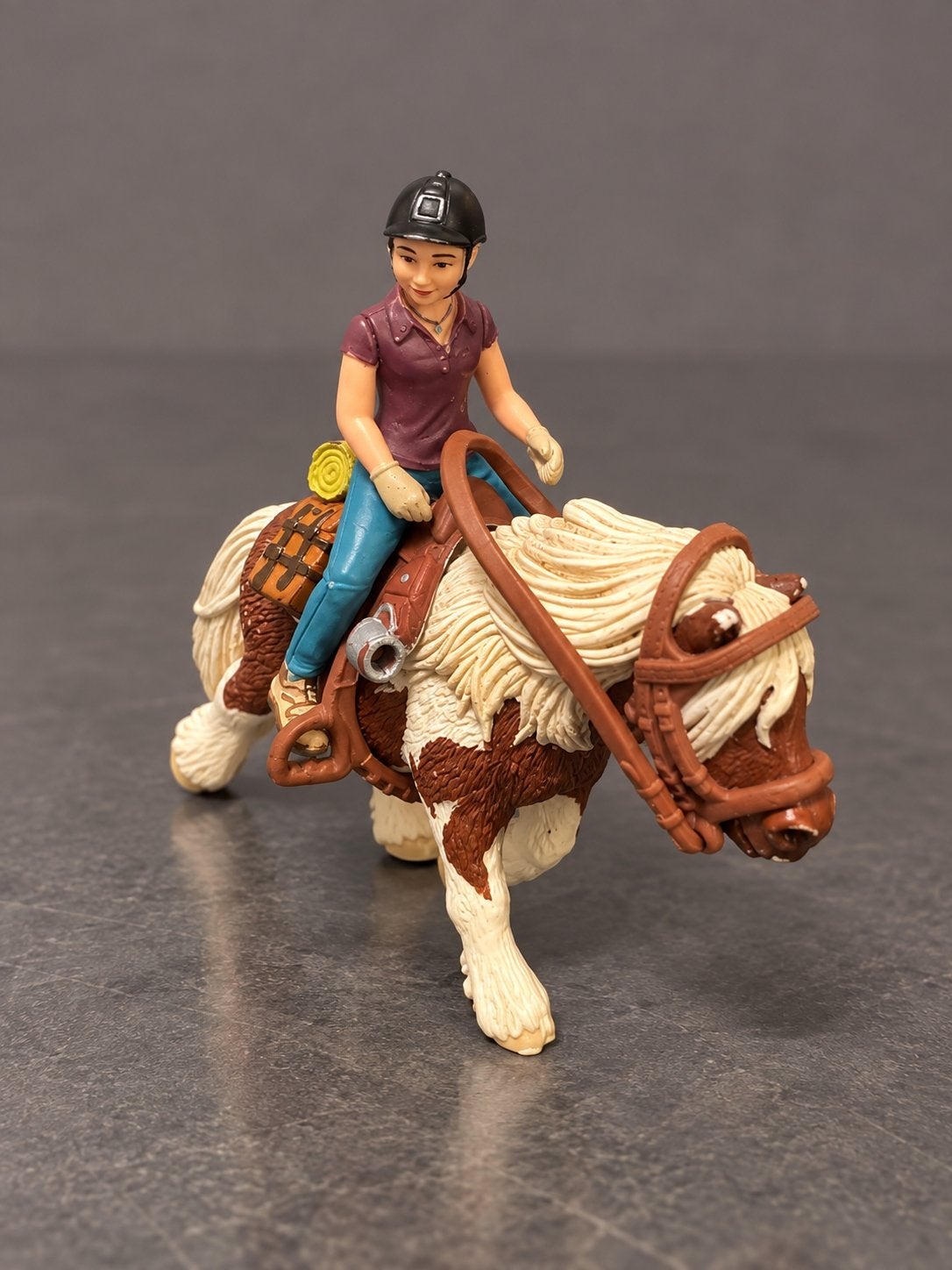 prachtige Shetland pony met ruiter, Ophalen, Gebruikt