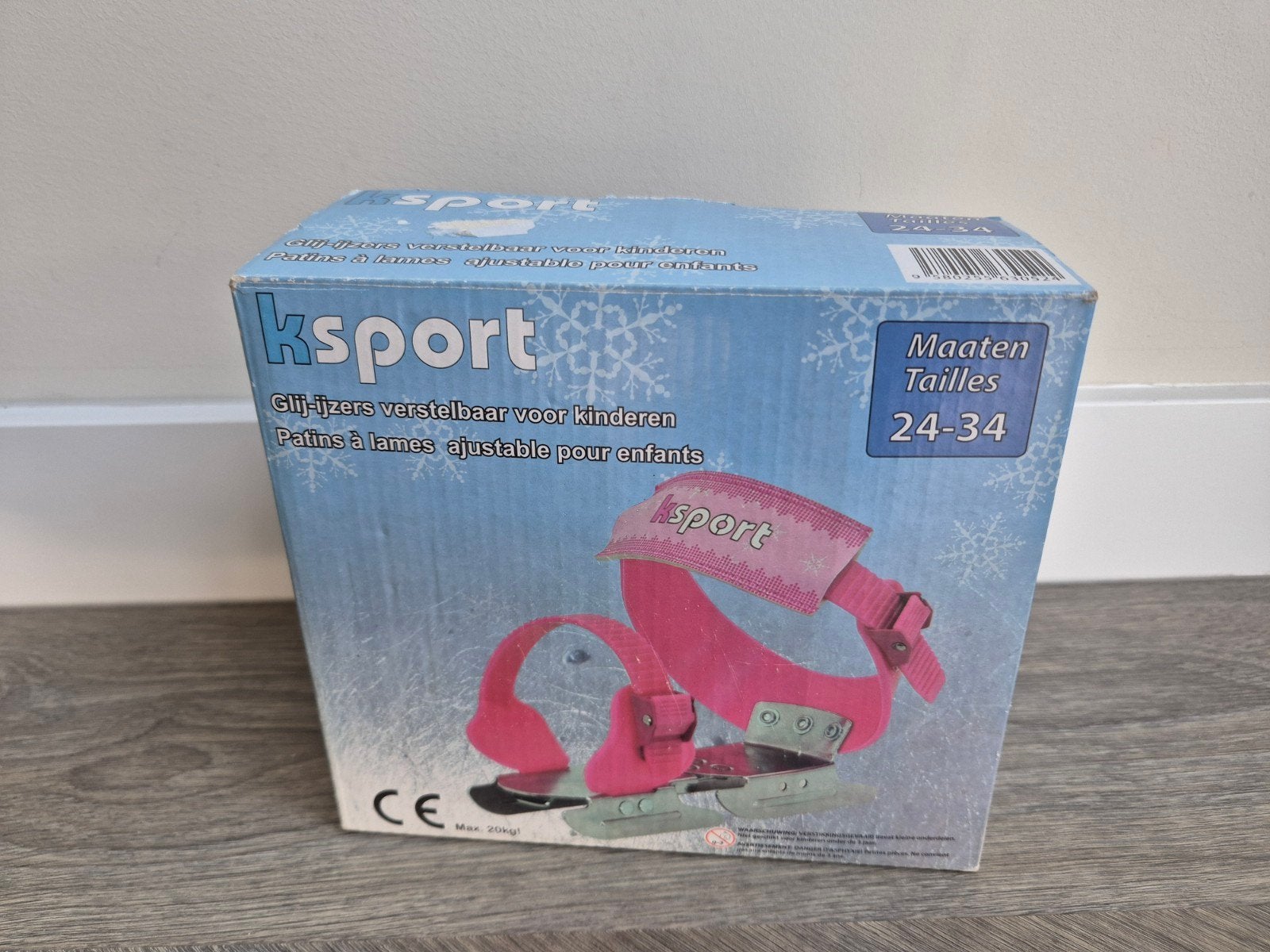 Ksport verstelbare glij-ijzers voor kinderen, roze, Sport en Fitness, Schaatsen, Ophalen, Gebruikt, Overige typen, Overige merken