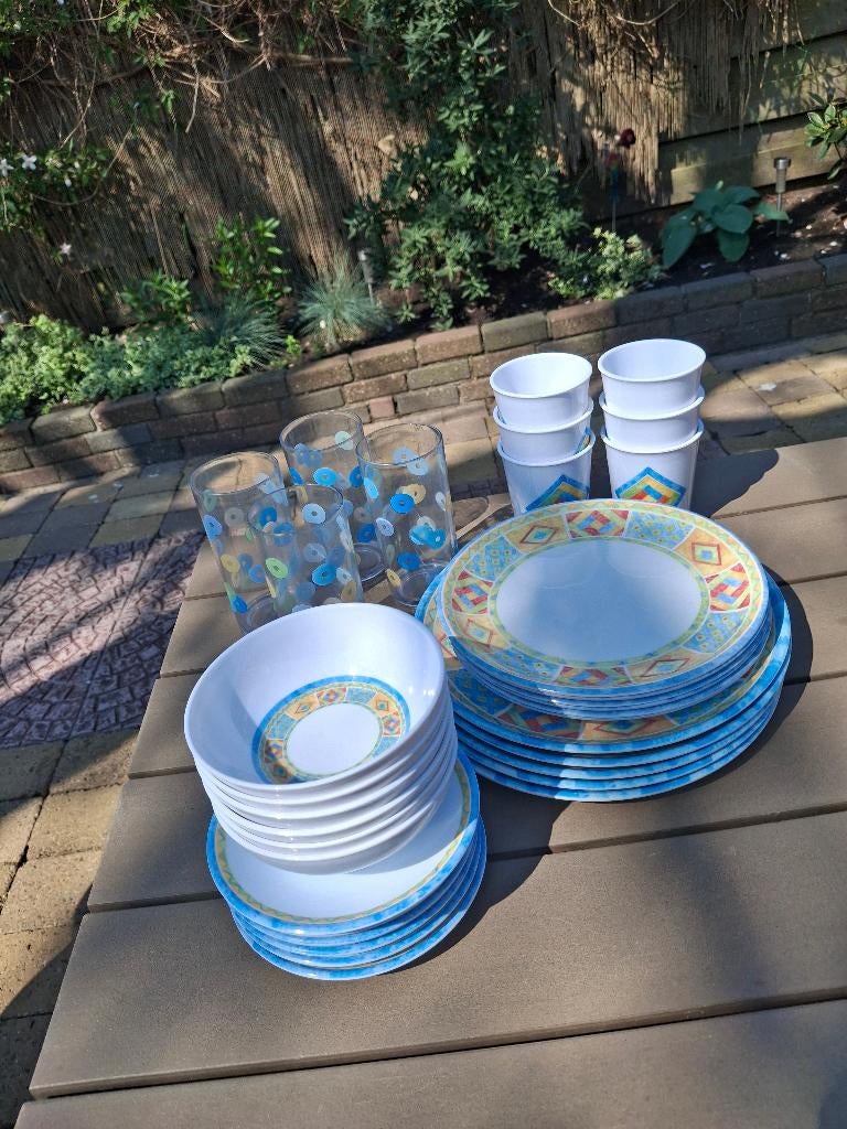 Campingservies, Ophalen of Verzenden, Gebruikt