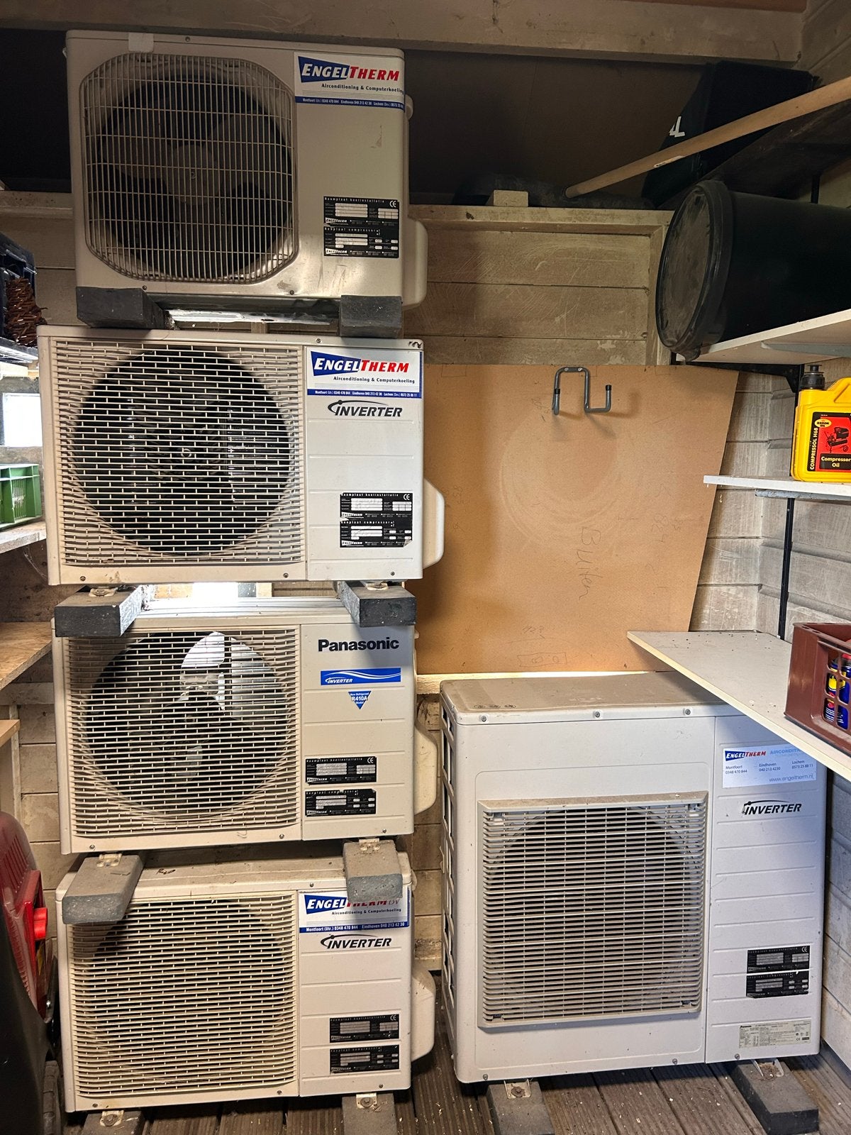airco - Panasonic, Mitsubishi binnen en buiten units, Ophalen, Minder dan 60 m³, 3 snelheden of meer, Afstandsbediening