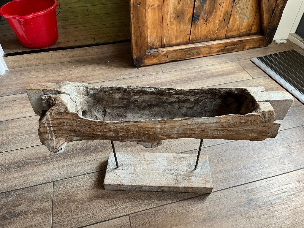mooie houten plantenbak, Gebruikt, Ophalen of Verzenden, Rechthoekig, Balkon