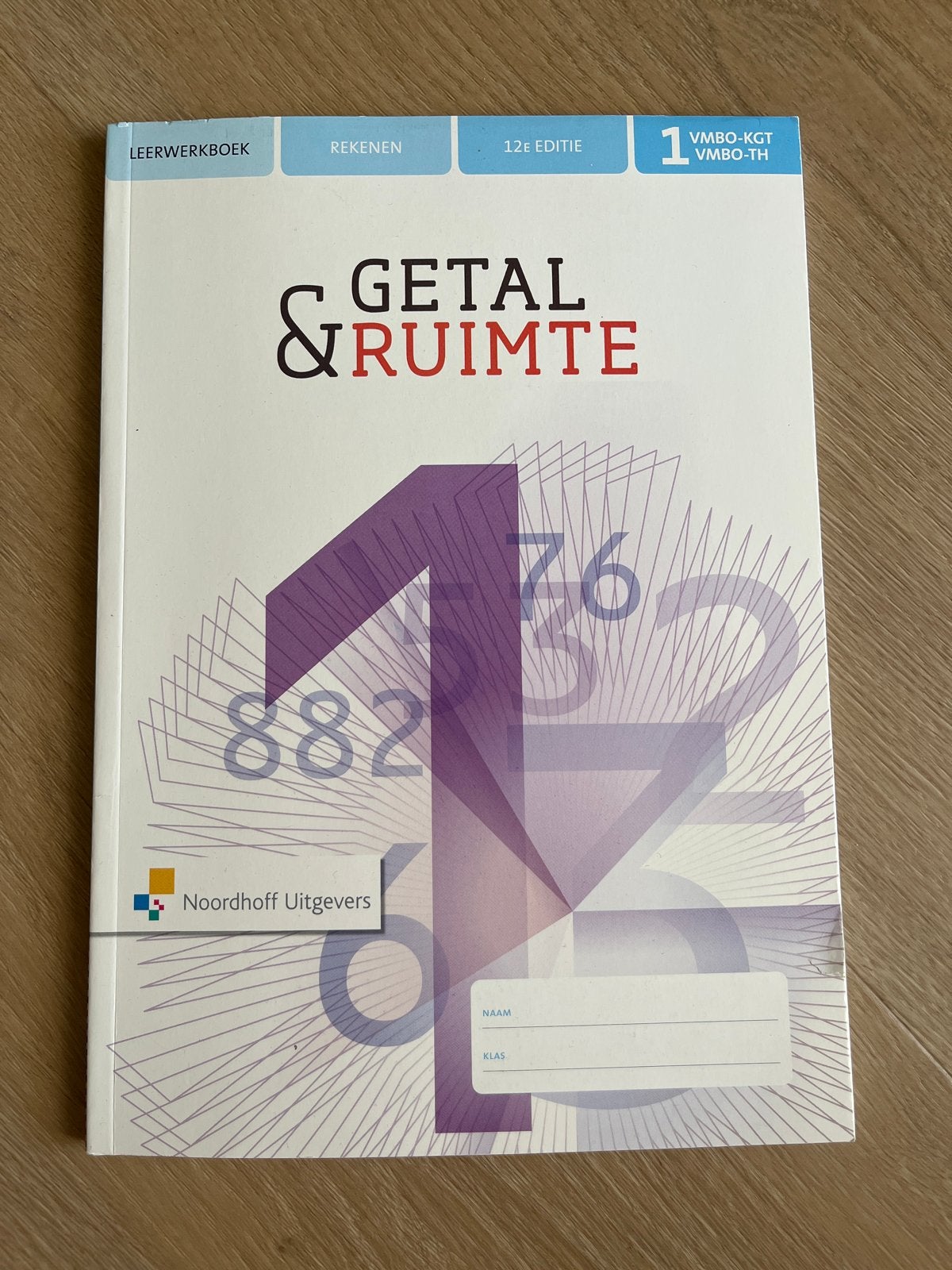 Getal & Ruimte Rekenen 1 VMBO-KGT/TH 12e editie, Ophalen of Verzenden, Gelezen, VMBO, Wiskunde A