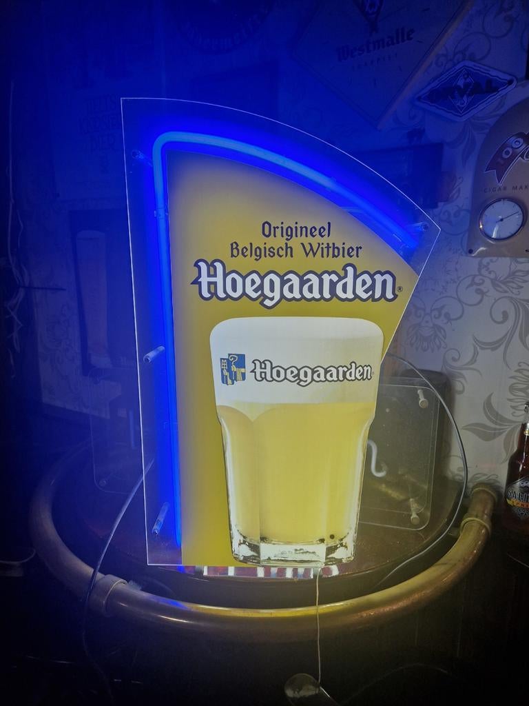 Hoegaarden Neon lichtreclame, Ophalen of Verzenden, Lichtbak of (neon) lamp