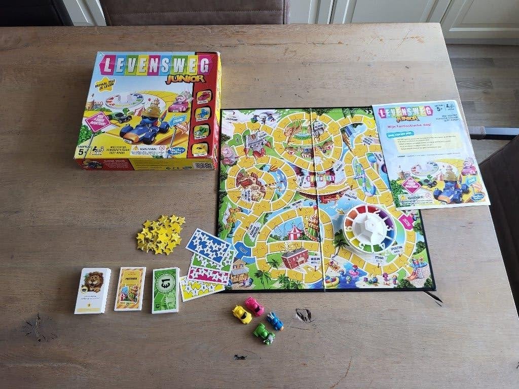 Levensweg Junior - Leuk familiespel voor jonge avonturiers, Een of twee spelers, Ophalen of Verzenden, Gebruikt, Hasbro Gaming