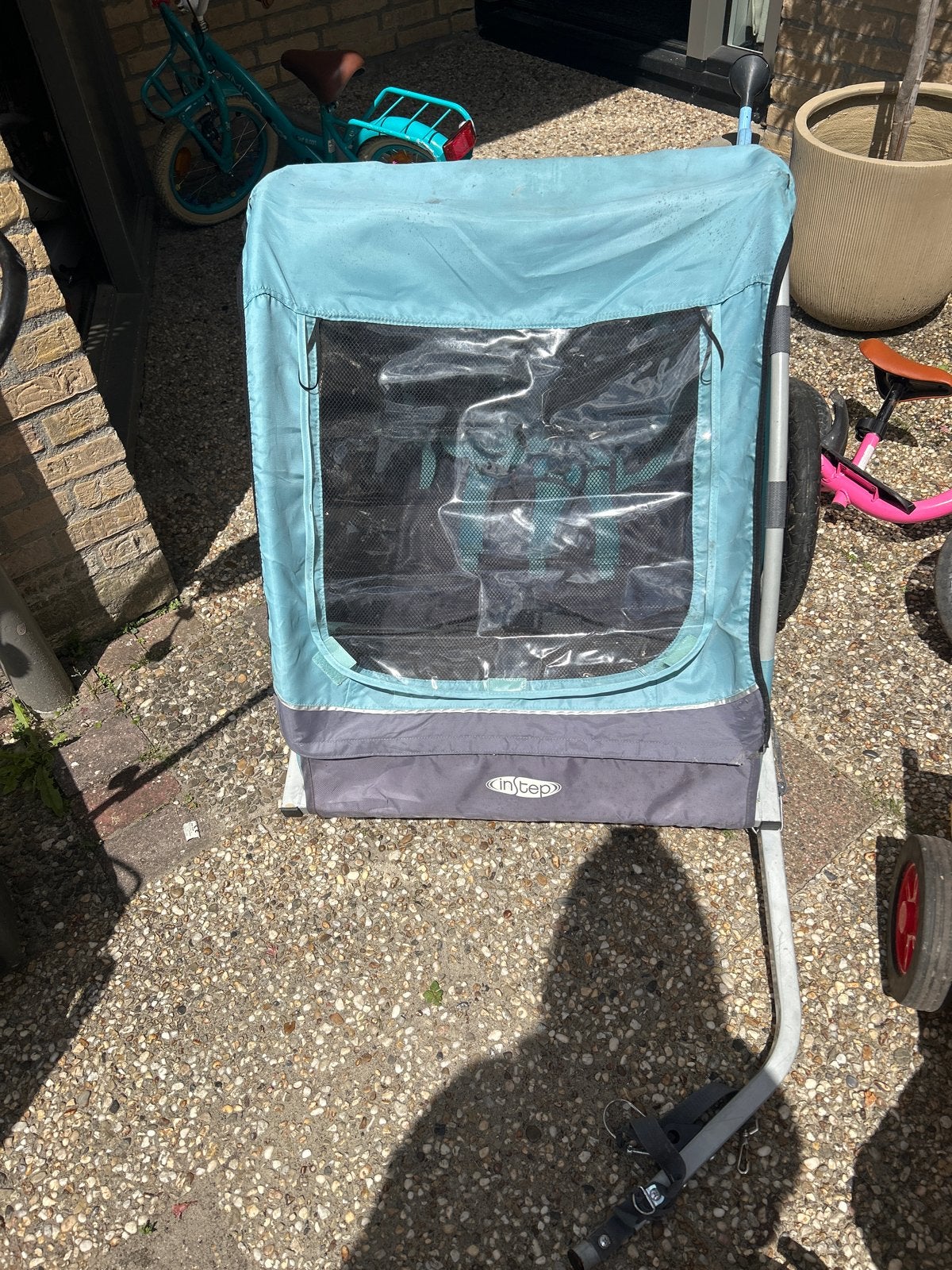 InStep Kinderkar/fietskar, Ophalen, Opvouwbaar, 20 tot 40 kg, Zo goed als nieuw