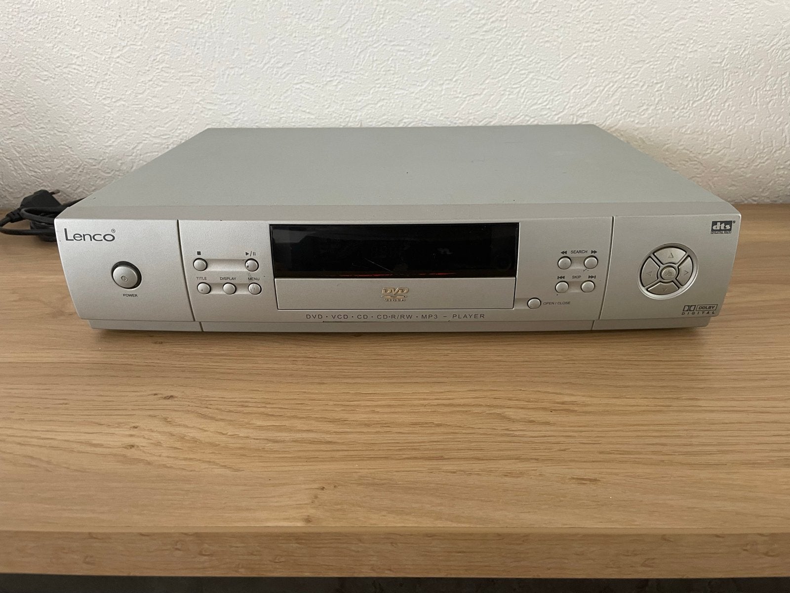 Lenco DVD-204 DVD/VCD/CD/MP3-speler - Zilver, Ophalen of Verzenden, Gebruikt, Dvd-speler, Overige merken