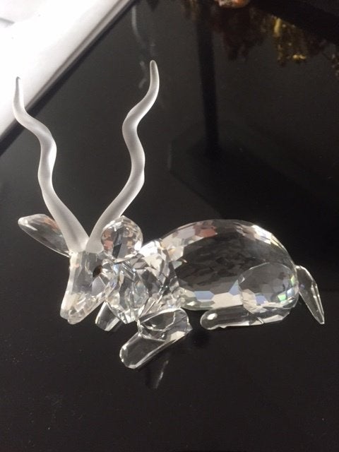 Een Swarovsky jaarstuk Koedoe, Verzamelen, Swarovski, Ophalen, Zo goed als nieuw, Figuurtje