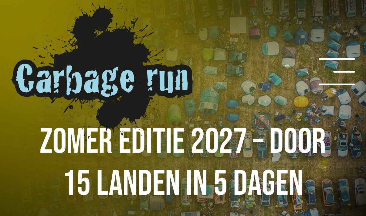 GEZOCHT: Inschrijfbewijs Carbage Run zomer editie, Ophalen of Verzenden