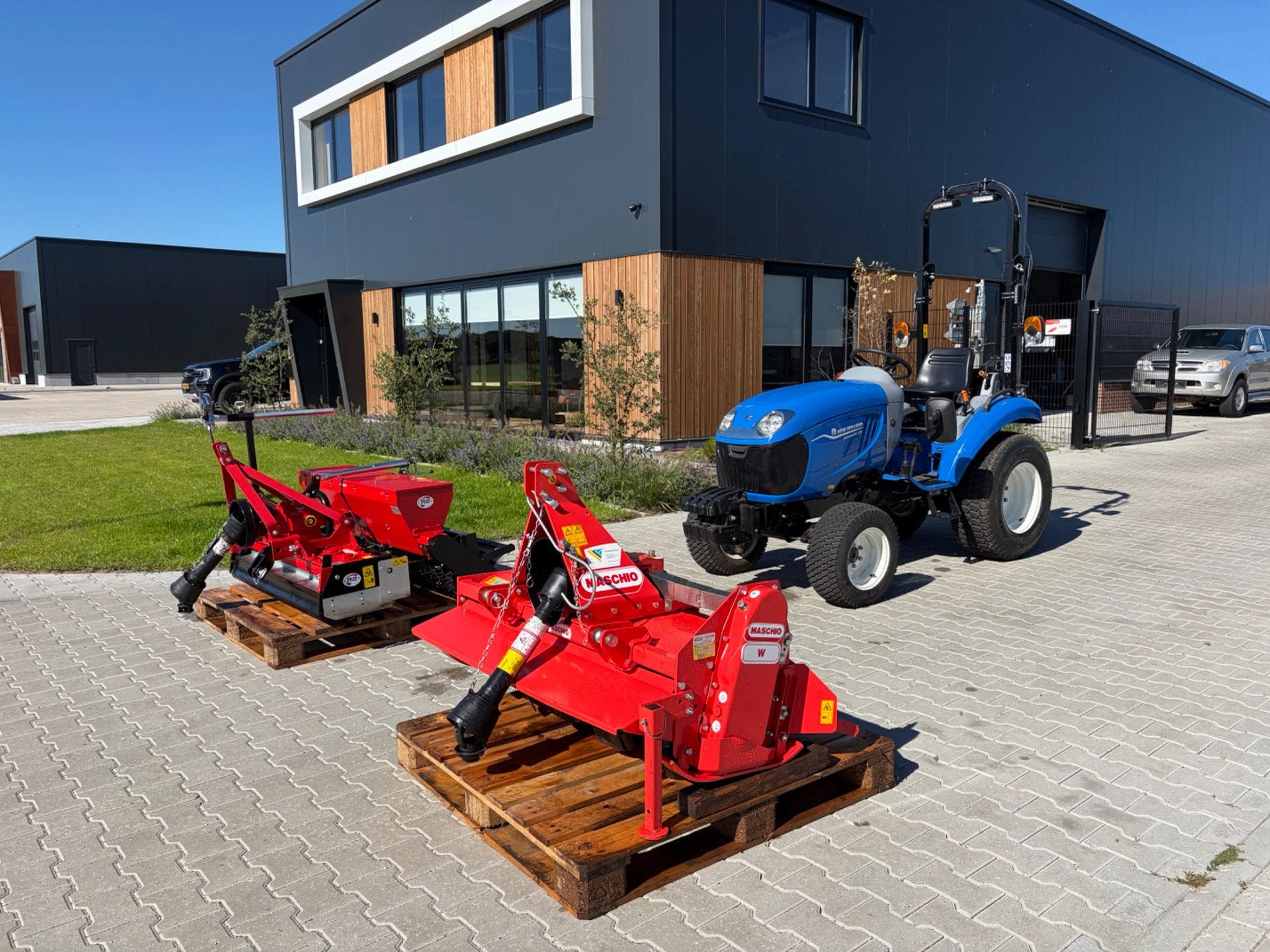 New Holland BOOMER 25 4x4 minitrekker met frees en rotorkope, Diesel, New Holland, New Holland, New Holland