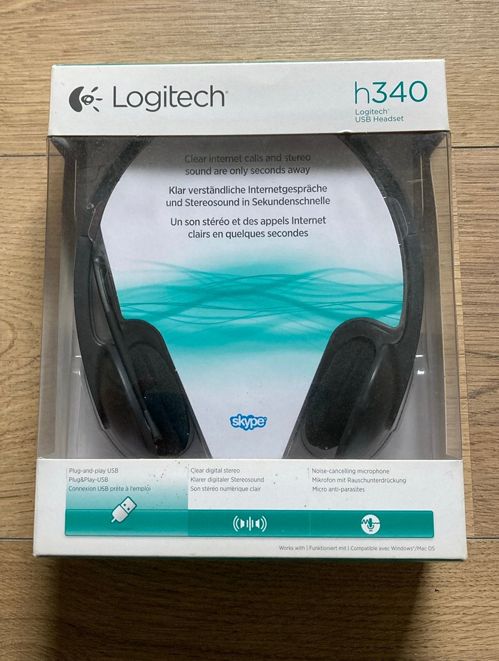 Logitech H340 USB Computer Headset Met digitale audio, Ophalen, Nieuw, Logitech