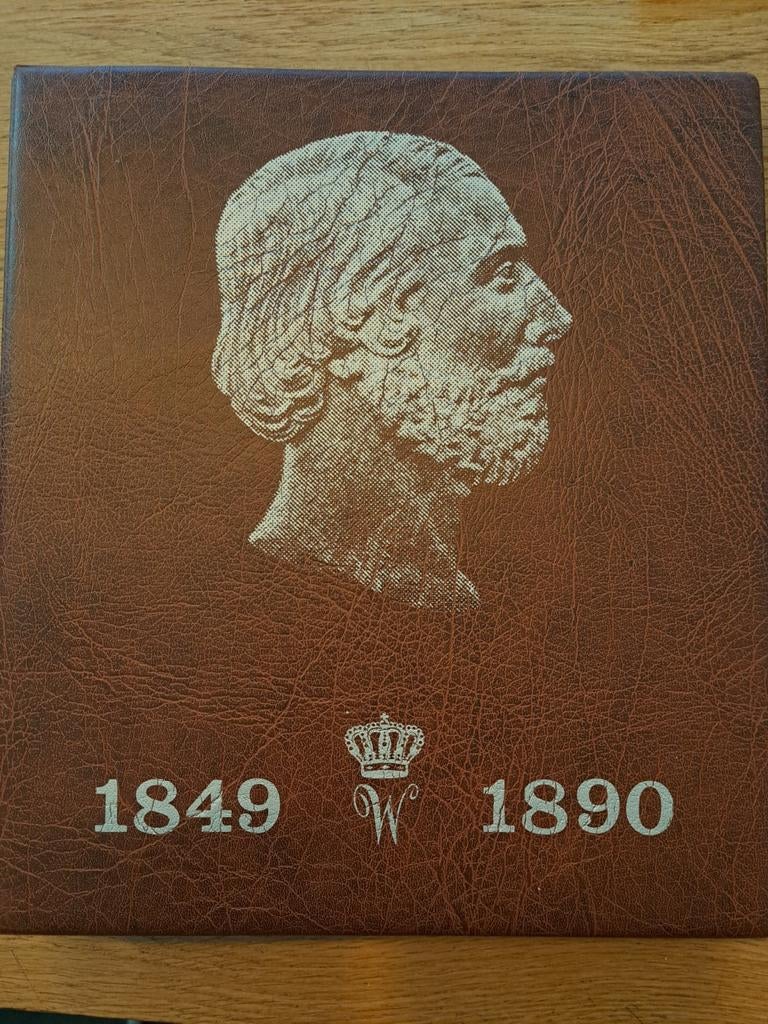 Koning Willem III munten in album, incl. 19 zilveren, Ophalen of Verzenden