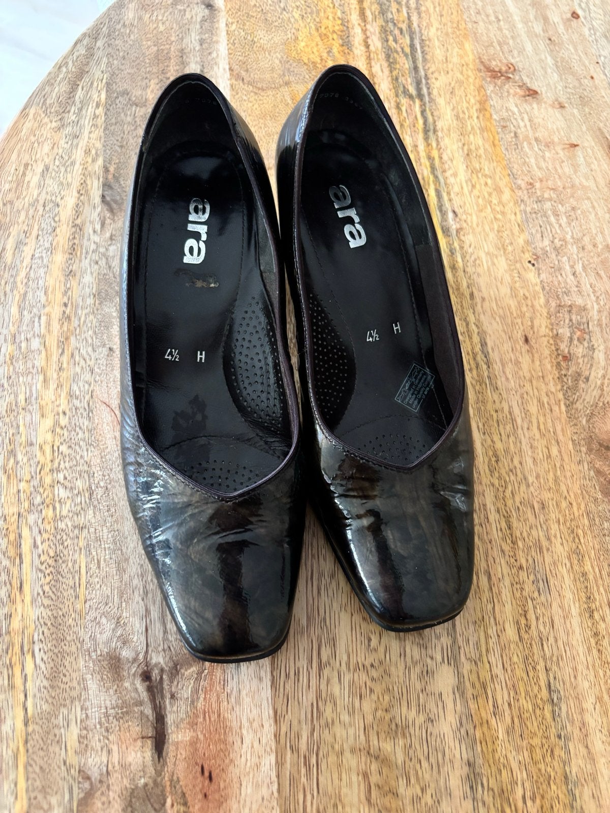 Mooie Ara lakpumps, bronskleurig, maat 37,5, hak 5 cm, Ophalen of Verzenden, Zo goed als nieuw, Overige kleuren, Pumps
