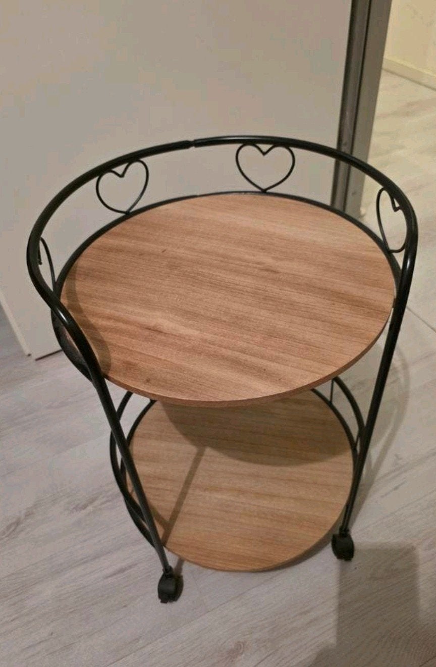 Bijzetafel, plantentafel op wielen, Ophalen