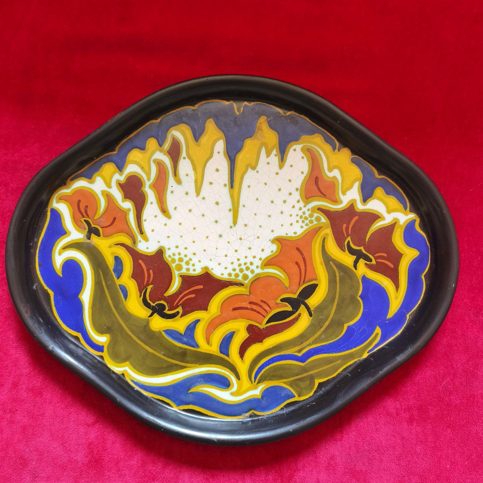 Vintage Norma Gelria Arnhem Holland Art Deco schaal, Antiek en Kunst, Ophalen of Verzenden