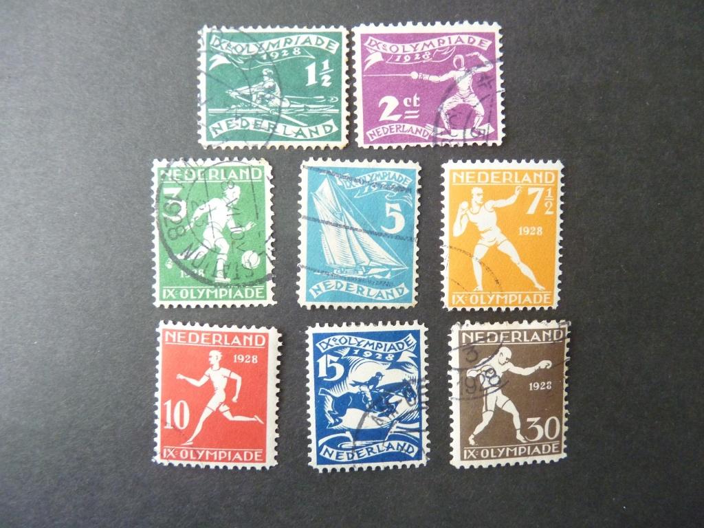 nederland  olympiade zegels , gestempeld., Postzegels en Munten, Postzegels | Nederland, Verzenden, T/m 1940, Gestempeld