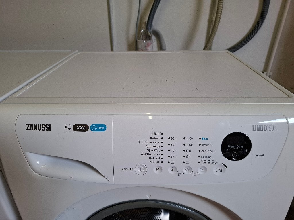 Wasmachine, Ophalen, Gebruikt, 1200 tot 1600 toeren, 85 tot 90 cm