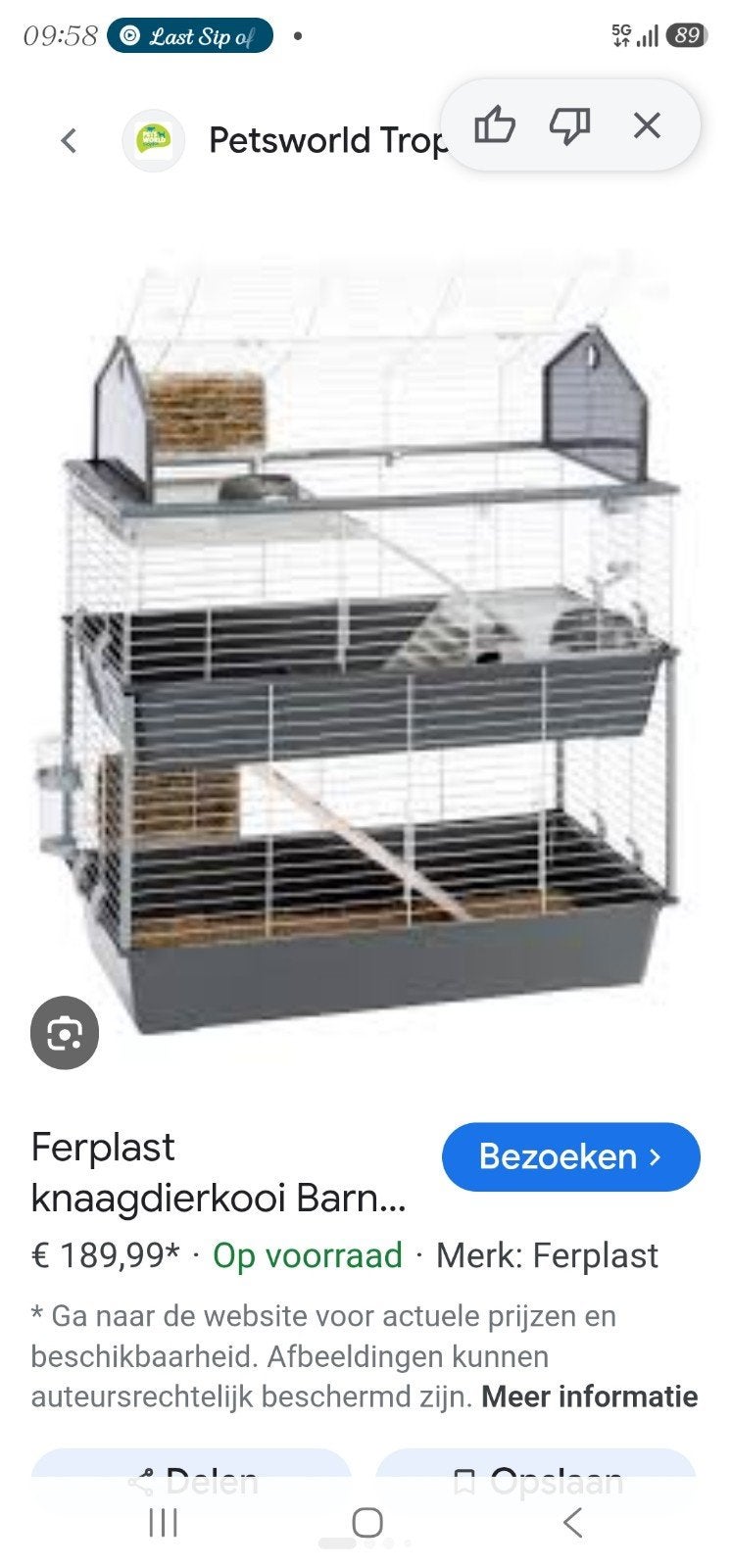 Knaagdieren hok, Ophalen, 110 cm of meer, Hamster, Zo goed als nieuw