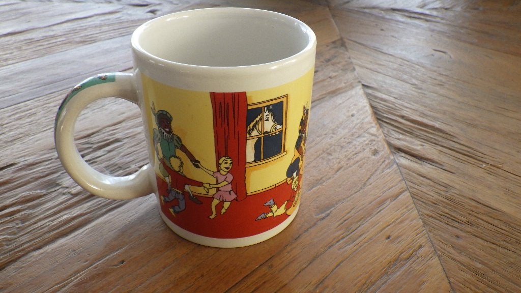 mooie retro sinterklaas mok, Diversen, Sinterklaas, Ophalen, Gebruikt