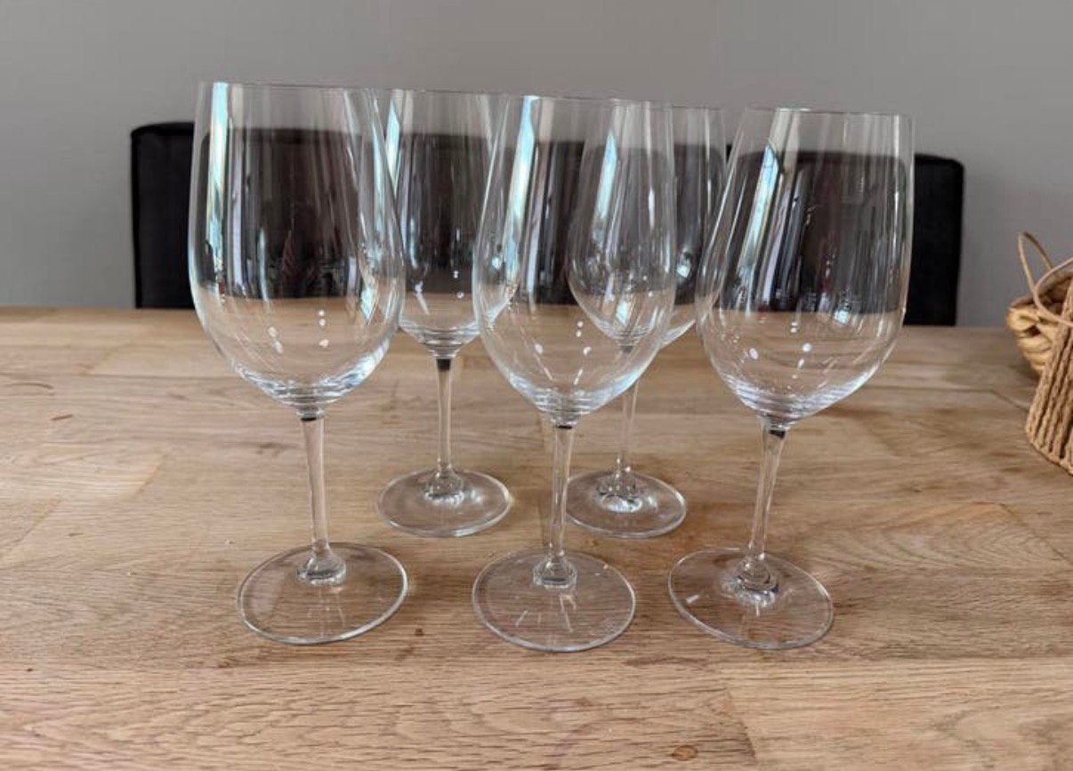 5 Riedel Vinum Sauvignon Blanc glazen, Ophalen of Verzenden, Zo goed als nieuw, Overige typen