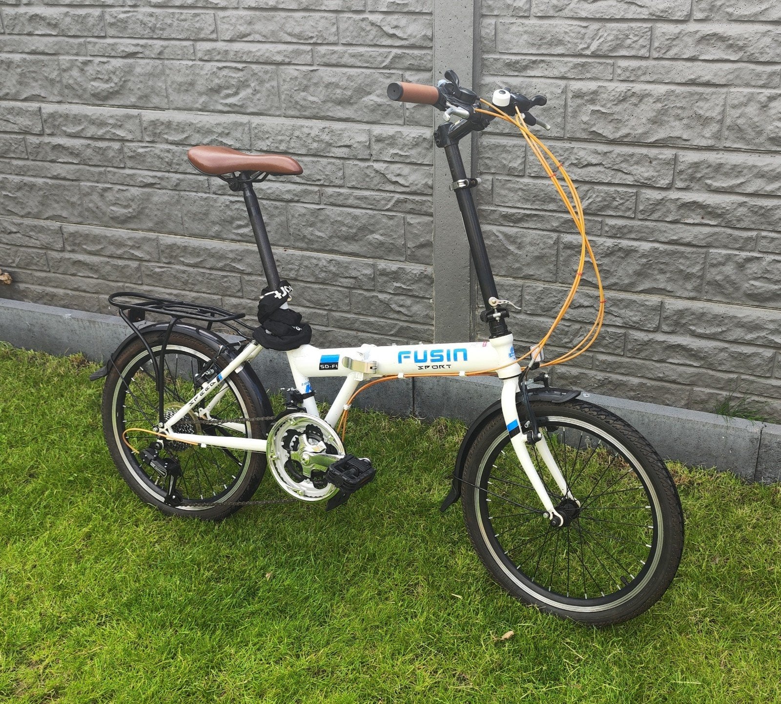 FUSIN opvouwbare fiets vouwfiets, Ophalen, 20 inch of meer, Gebruikt, Velgrem