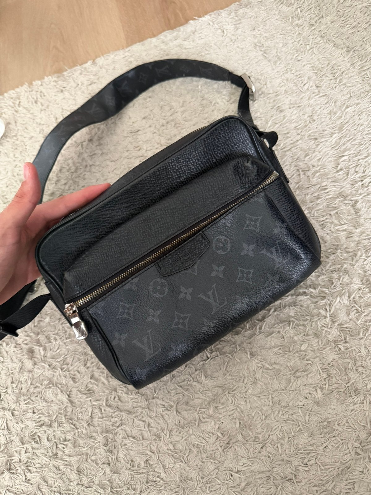 Louis vuiton schouder tas, Ophalen of Verzenden, Gebruikt, Zwart, Leer