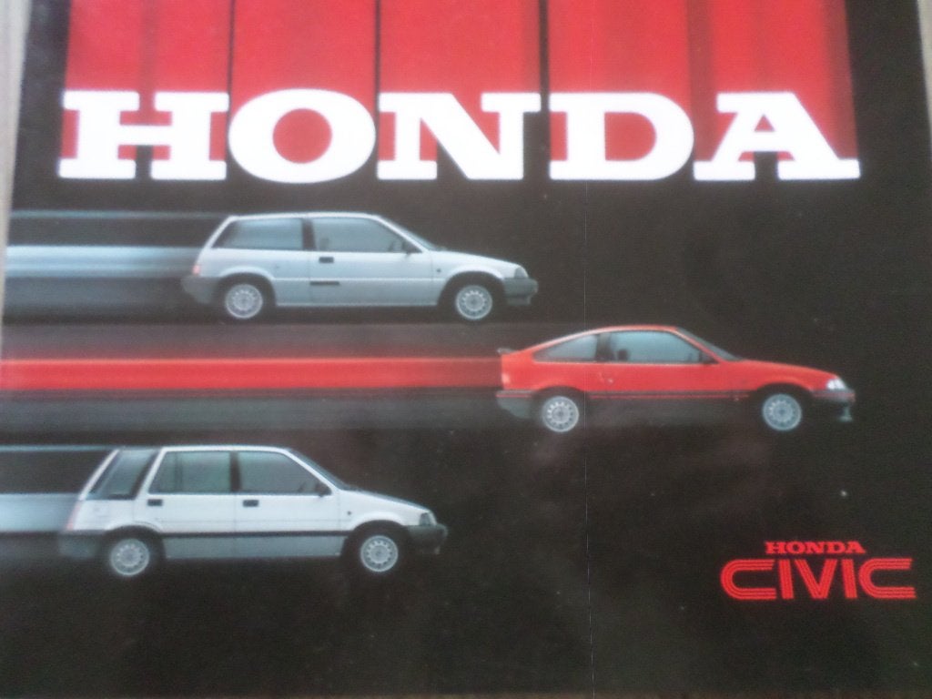 Honda Civic & Shuttle & CRX Brochure, Ophalen of Verzenden, Zo goed als nieuw, Honda