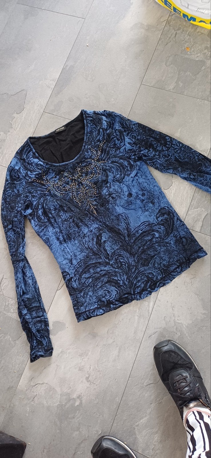 Tka mooi shirt van gerry weber maat s/m van oksel naar 46 cm, Ophalen of Verzenden, Zo goed als nieuw, Zwart, Korte mouw
