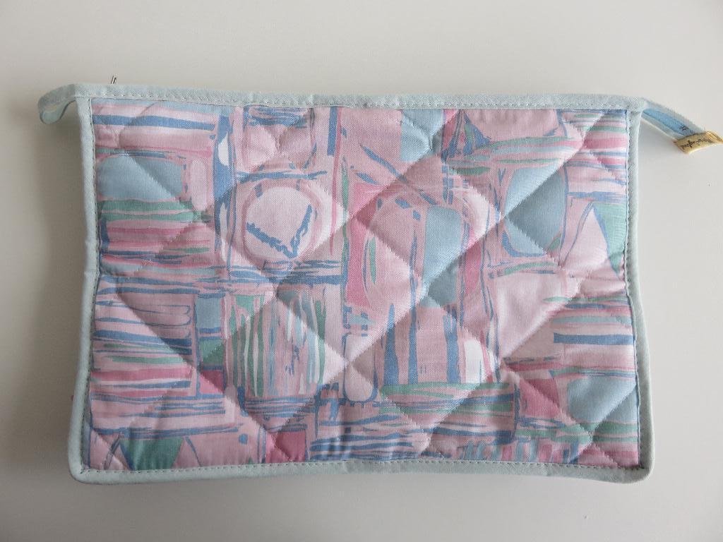 Romany pastelkleurige toilettas roze blauw groen, Ophalen of Verzenden, Zo goed als nieuw, Blauw, Dame