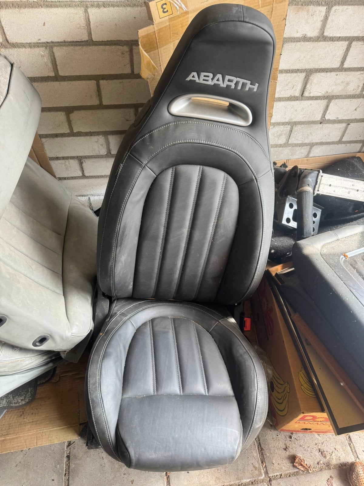 Fiat 500 abarth zwart leer interieur lees advertentie!, Auto-onderdelen, Ophalen, Gebruikt, Fiat