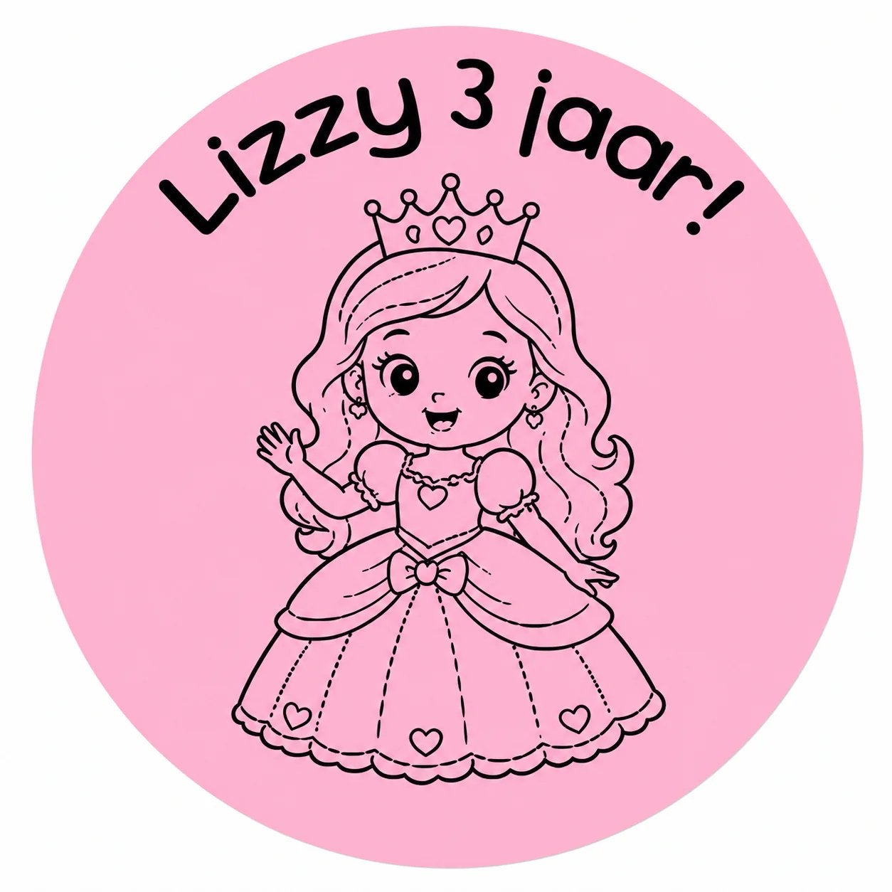 Traktatiestickers Prinses, Ophalen, Zo goed als nieuw