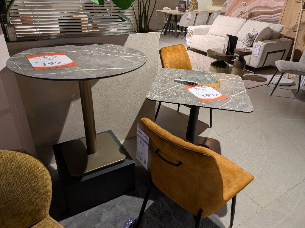 NIEUWE ZWARTE EET EN SALONTAFELS VOOR SPOTPRIJS, Huis en Inrichting, Ophalen, MODERN, 50 tot 100 cm, Nieuw