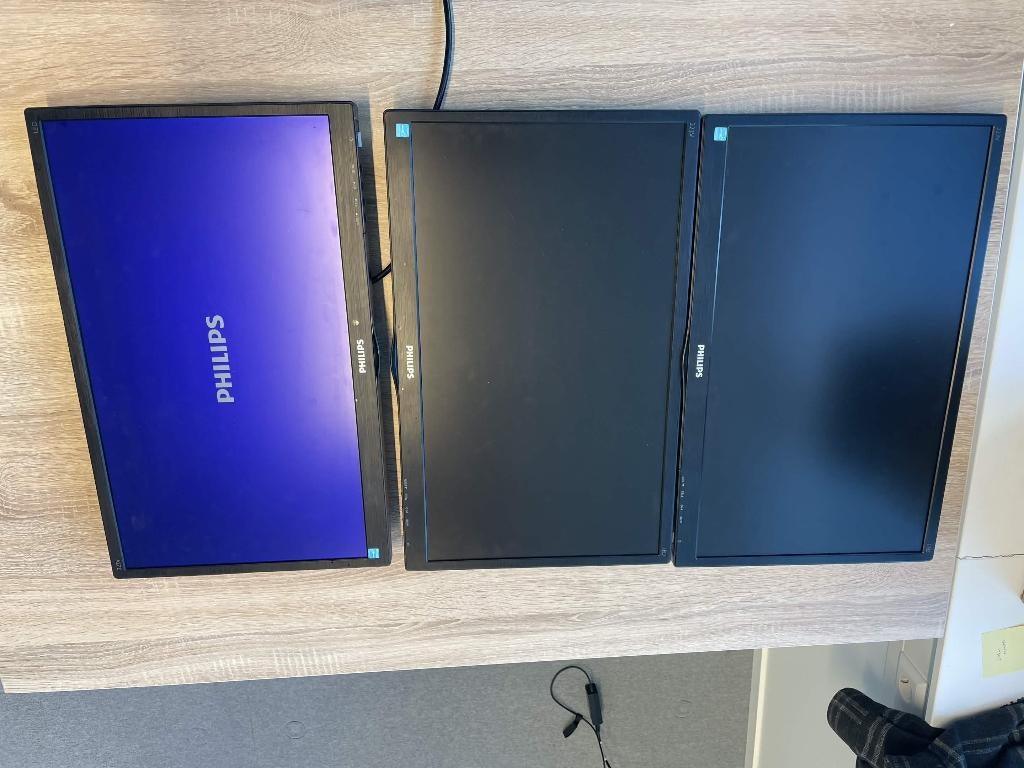 3x Philips Monitoren 21.5 inch 223V5L, Ophalen, Philips, Gebruikt, Full HD