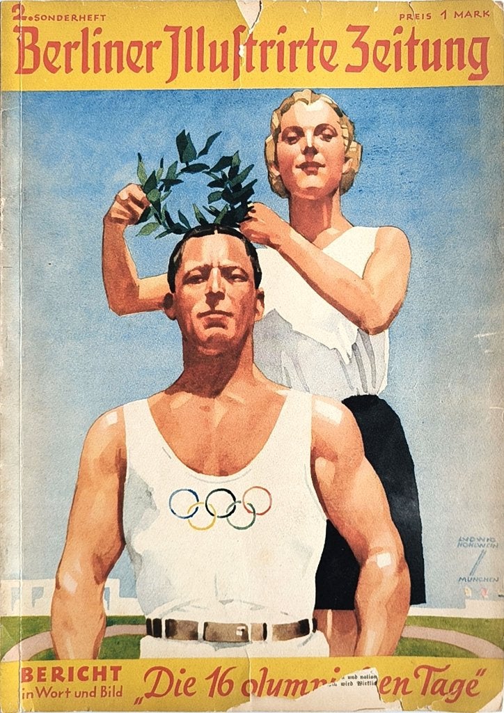 Berliner Illustrirte Zeitung met Olympische Spelen thema, Du, Boeken, Tijdschriften en Kranten, Ophalen of Verzenden