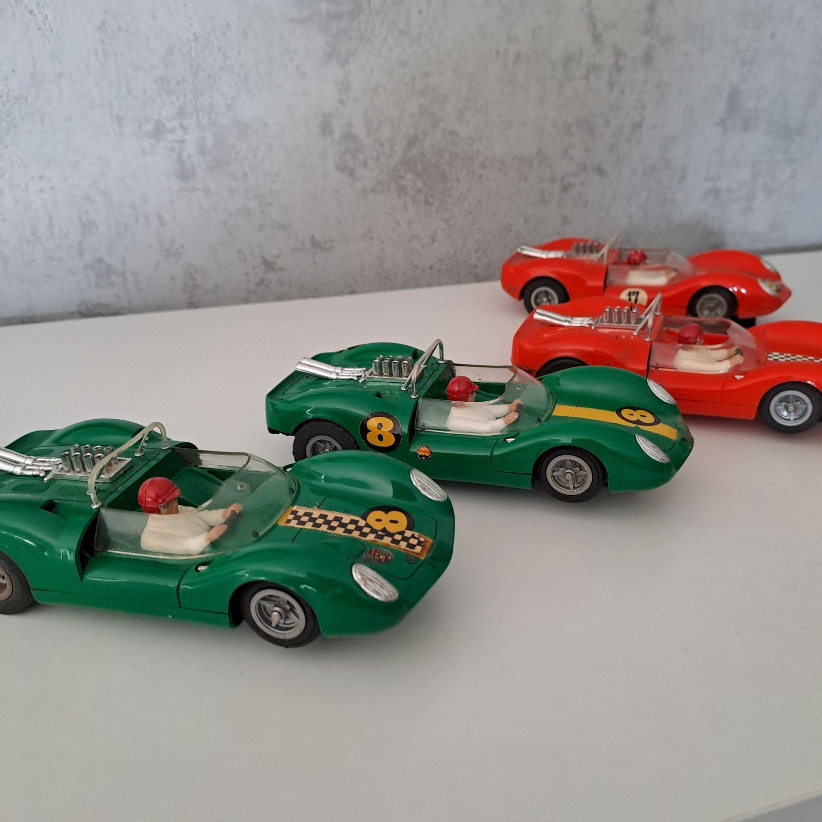 Fleischmann racewagens jaren 70, Kinderen en Baby's, Speelgoed | Racebanen, Ophalen, Gebruikt, Elektrisch, Fleischmann