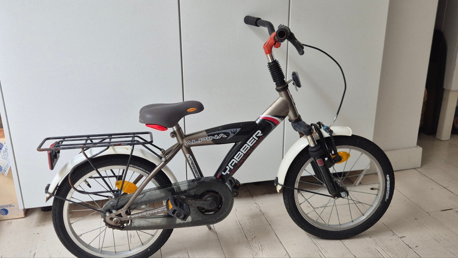 Alpina Yabber kinderfiets 16 inch jongensfiets fiets meisjes, Ophalen, Terugtraprem, Gebruikt, Alpina Yabber