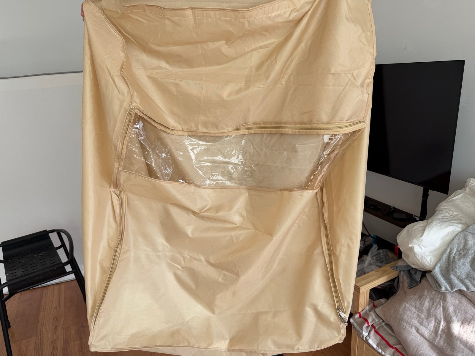 Kledinghoes / Opberghoes voor kleding, Huis en Inrichting, Kasten | Kledingkasten, Ophalen, Kunststof, Gebruikt, 100 tot 150 cm